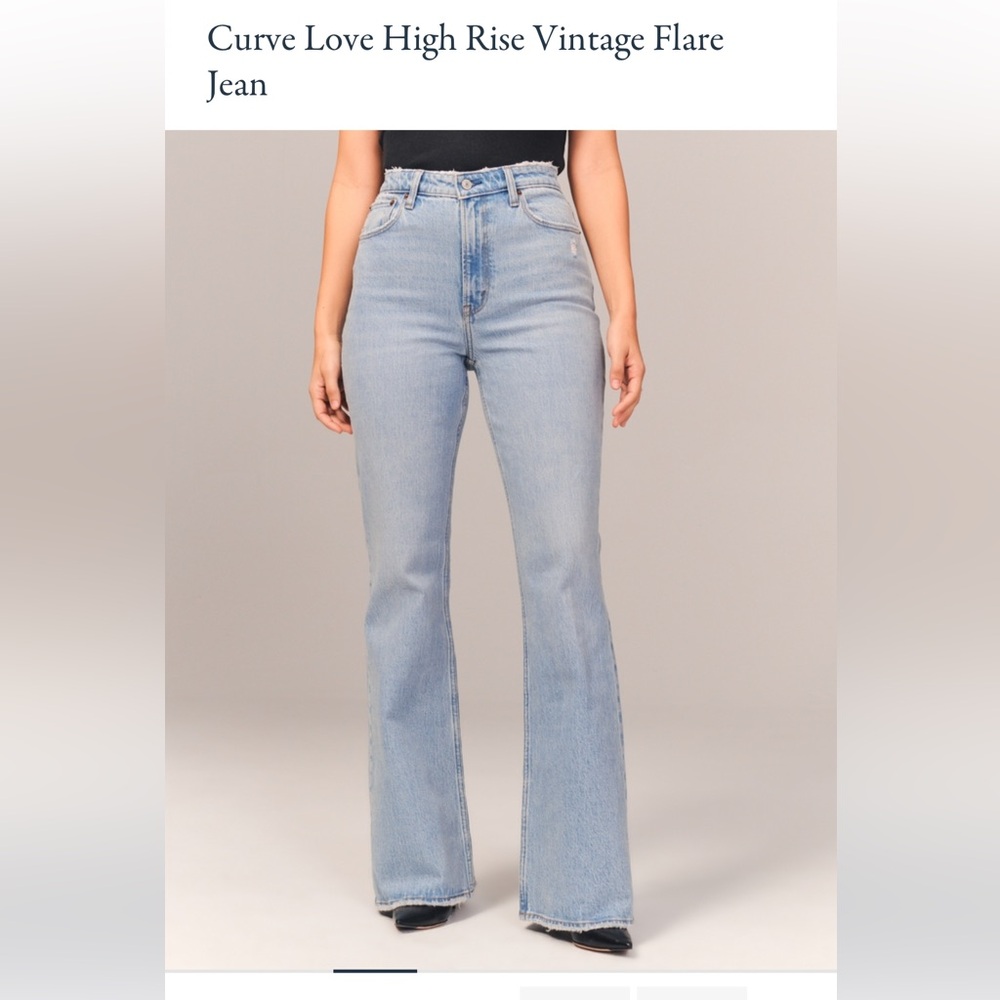 Abercrombie the Vintage High Rise Flare curve love